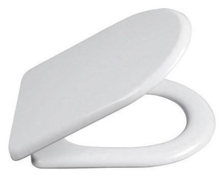 Sapho Lena WC-ülőke Soft Close, Inox pánttal, fehér 1703-113
