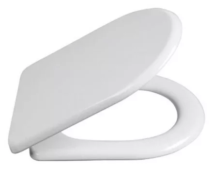 Sapho Lena WC-ülőke Soft Close, Inox pánttal, fehér 1703-113