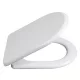 Sapho Lena WC-ülőke Soft Close, Inox pánttal, fehér 1703-113