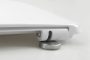 Sapho Lena WC-ülőke Soft Close, Inox pánttal, fehér 1703-113