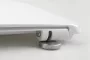 Sapho Lena WC-ülőke Soft Close, Inox pánttal, fehér 1703-113