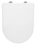 Sapho Lena WC-ülőke Soft Close, Inox pánttal, fehér 1703-113