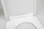 Sapho Lena WC-ülőke Soft Close, Inox pánttal, fehér 1703-113