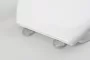 Sapho Adina WC ülőke, Inox pántokkal, Soft-Close, fehér 1703-322
