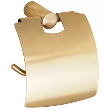 Bemeta Auria fali WC papír tartó fedéllel, matt arany kivitelben