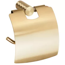 Bemeta Zyra fali WC papír tartó fedéllel, matt arany kivitelben