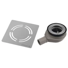   Polysan Flexia Geberit zuhanytálca szifon 90 mm, DN40, inox 17731
