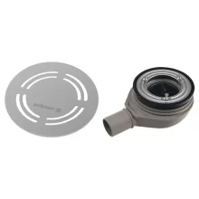   Sapho Flexia Geberit zuhanytálca szifon 90 mm, matt inox 17761