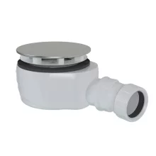 Polysan helytakarékos zuhanytálca szifon 90 mm, polírozott inox kivitelben