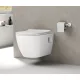 Sapho Bruckner Luna Rimless fali kerámia WC csésze 35,5x49 cm Vortex öblítési technológiával, fehér színben.