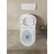 Sapho Bruckner Glanz Rimless fali kerámia WC csésze 36x54 cm Vortex öblítési technológiával, fehér színben.