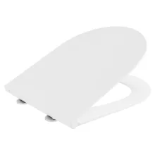 Sapho Bruckner Glanz vékonyított duroplast WC ülőke Easy Take és Soft-Close mechanizmussal, fehér színben.