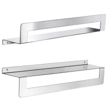 Sapho Cleo polc törölközőtartóval 50 cm, fényes inox kivitelben