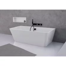   Polysan LIBERTA D falhoz illeszthető akril kád 170x78x60 cm, fehér 20392