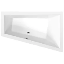   Polysan Triangl jobbos aszimmetrikus kád 180x120x50 cm, fehér 20611