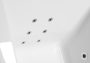 Polysan Evia balos aszimmetrikus akril kád Hidro rendszerrel 170x100x47 cm, fehér 21611H