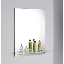   Aqualine fürdőszobai tükör üvegpolccal 60x80 cm 22430-01