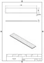 Sapho edzett üveg polc 600x100x8 mm 22482