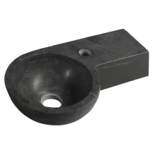 Sapho Blok kőmosdó 40x23cm, fekete antracit 2401-32