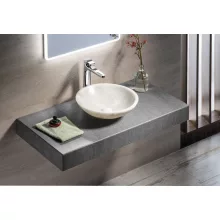 Sapho Blok kőmosdó 40x12cm, fehér márvány 2401-34