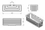 Sapho Gedy Smart polc 252x86x102mm, króm 2419