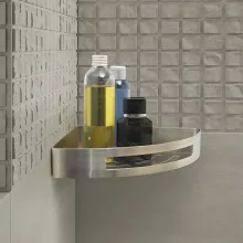  Sapho Gedy Smart inox sarokpolc 21x4,5x21 cm, matt inox 247938