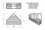 Sapho Smart sarokpolc 20x15,1 cm, matt fekete 2483-14