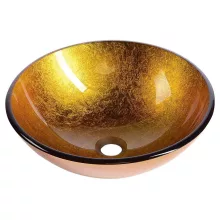   Sapho Beauty Ago üvegmosdó 42x14 cm, arany narancssárga 2501-19