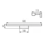 Sapho Kanlux Asten LED lámpa 600x42x110 mm, 12W, króm 26681
