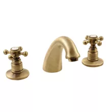   Sapho Reitano Antea 3 részes gombos mosdócsaptelep, automata leeresztővel, bronz 3026
