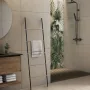 Sapho Gedy KENTA támasztható törölközőtartó 450x1610x21 mm, fekete/bambusz 303141