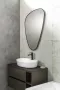 Sapho Elena LED tükör 68x96 cm, matt fekete kerettel 30574CI