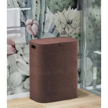   Sapho Bellagio textil szennyeskosár szennyeskosár 50,5x62,5 cm, barna 3063SB