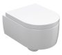 Sapho Kerasan Flo méyöblítésű fali WC csésze 36x50 cm, öblítőperemes, fehér 311501