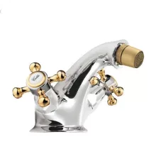  Sapho Reitano Antea bidé csaptelep automata leeresztővel, króm/arany 3182