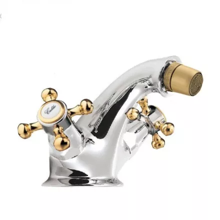 Sapho Reitano Antea bidé csaptelep automata leeresztővel, króm/arany 3182