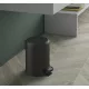 Sapho Potty pedálos szemetes 3l, Soft Close, matt fekete 320914