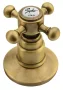 Sapho Reitano Antea 3 részes mosdó csaptelep, retró kifolyóval, automata leeresztővel, bronz 3226