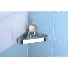 Sapho Smart sarokpolc zuhanyzóba 170x30x170mm, króm 3283