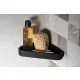 Sapho Smart tartó 170x30x170mm, matt fekete 328314