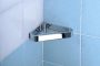 Sapho Smart sarokpolc zuhanyzóba 170x30x170mm, króm 3283
