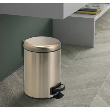   Sapho Gedy Potty pedálos szemetes 5 liter, Soft-Close fedéllel, matt arany 330987