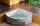 Polysan Bermuda Akril sarokkád 155x155x47 cm lábszerkezettel, fehér 33219