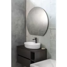 Sapho Dara Cut kerek LED-es fürdőszobai tükör páramentesítő fűtőszállal.