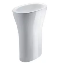   Sapho Kerasan Aquatech szabadonálló kerámiamosdó szifonnal 60x85x40 cm, fehér 374201
