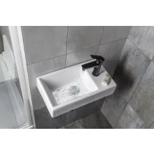   Sapho Minos fali kerámia kézmosdó 45x26 cm, jobbos / fehér 4057