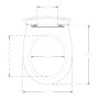 Sapho KAIRO duroplast SLIM WC-ülőke Soft Close, fehér 40D10200I