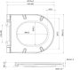 Sapho Isvea Infinity vékony Duroplast Soft Close WC-ülőke, fehér 40KF0200I-S