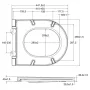 Sapho Isvea Sistema vékonyított duroplast WC ülőke Easy Take és Soft-Close mechanizmussal, fehér színben.