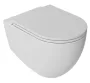 Sapho Isvea Infinity vékony Duroplast Soft Close WC-ülőke, matt fehér 40KF0201I-S